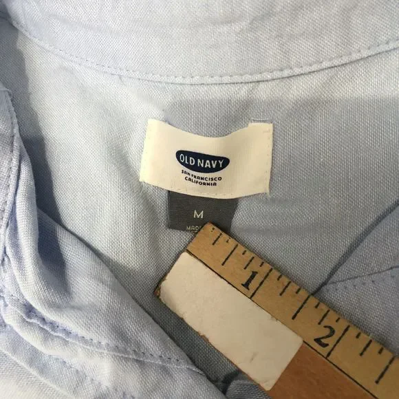 Old Navy Button Up Womens M Blue - Picture 8 of 16